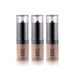 Kit Eudora Soul Kiss Me Balm Uva + Morango + Melancia