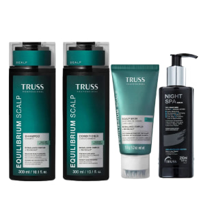 Kit Truss Equilibrium Scalp Shampoo Condicionador Máscara Night Spa
