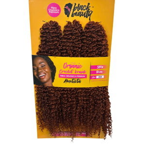 Black Beauty Organic Crochet Braids Ametista 350 - Aplique de Cabelo 80cm