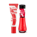 Combo Morango com Creme Vult&Fruit-tella®: Hidratante Labial Vermelho 8ml + Esmalte Rosa 8ml