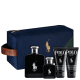 Conjunto Polo Black Ralph Lauren Masculino - Eau de Toilette 125ml + Eau de Toilette 40ml + Gel de Banho 50ml + Pós-Barba 50ml + Nécessaire