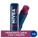 NIVEA Hidra Color 2 em 1 Violeta - Hidratante Labial 4,8g (2)