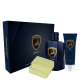 Conjunto Huracan Lamborghini - Deo Colônia 100ml + Gel Pós Barba 100ml + Sabonete 2x100g (1)