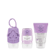 Combo Cuide-Se Bem Rosa E Algodão: Álcool Em gel, 30g + Capinha Em Silicone + Creme Para Mãos, 50g