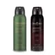 Combo Desodorantes Antitranspirante Aerossol:Malbec Icon 75g/125ml + Uomini Spirit 75g/125ml
