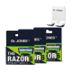 Combo Barba The Razor 6: Kit Recargas (12 unidades) + Suporte