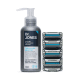 Combo Recargas The Razor 4 + Balm Para Barbear The Shaving Solution 100ml