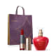 Combo Kiss Me Please Desodorante Colônia 50ml + Batom Matte Vermelho Paparazzi 3,7g + Sacola M