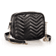 Bolsa Preta Média Chevron Eudora