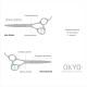 Okyo Mova M-C63-A - Tesoura de Corte 6,3" (5)