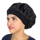 Touca De Cetim Anti Frizz Preto Com Faixa Dormir Conforto (1)
