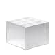 Acrílico Store Prata/Branco com 9 Divisórias - Porta Pincel (2)