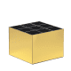 Acrílico Store Dourado/Preto com 9 Divisórias - Porta Pincel (2)