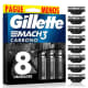 Carga Gillette Mach 3 Carbono 8un (1)