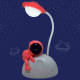 Maquiagem Virtual Astronauta DF-LZ060005-02-02 - Luminária de Mesa USB com LED Flexível (2)