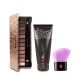 Kit Paleta de Sombras Adoro Rosês + Pincel Multiuso + Lava Pincéis