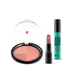 Kit Pó Multiefeitos Bronze + Máscara de cílios Escândalo Preti Alongamento + Batom Mate Veludo Amorando (1)