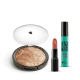 Kit Pó Iluminador Marmorizado + Máscara de cílios Escândalo Preti Alongamento + Batom Mate Veludo Marronterra (1)