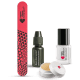 Kit Unhas: Esmalte Cobertura Gel + Gotas Secantes + Lixa + Cera Hidratante