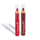 Combo Lápis Multifuncional 3 Em 1 Toda Colorida: Marrom Animação 1,2g + Vermelho Coração 1,2g (2)
