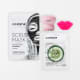 Kit Scrub Mask + Lip Scrub + Cucumber Eye Pads + Octopus Sponge