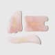 Rose Quartz Gua Sha Set - Kit de Massageadores de Quartzo Rosa com 3 Pedras (1)