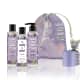 Kit Love, Beauty and Planet - Shampoo + Condicionador Smooth and Serene + Sabonete Relaxing Rain + Saco de pano + Vela perfumada roxa
