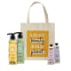 Kit Love, Beauty and Planet - Sabonete líquido Tropical Hydration + Sabonete líquido Energizing Detox + Creme de mãos Soothe and Serene + Creme de mãos Delicious Glow + Ecobag
