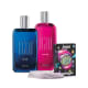 Combo Egeo: Dolce Desodorante Colônia 90ml + Blue Desodorante Colônia 90ml + Jogo de Cartas Brinca Comigo? (1)