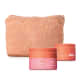 Combo Bumbum de Pêssego: Creme Esfoliante 230g + Máscara de Hidratação 230g + Nécessaire (1)