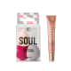 Combo Soul: Mini Esponjas de Maquiagem + Blush Líquido Pêssego Saudável 15ml