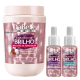 Kit DaBelle Hair Intense Explosão de Brilho Hidra-Fortificante 800G - (3 produtos)