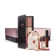 Kit Paleta Adoro Celebrar + Conjunto Pincéis Metal Bronze + Batom Líquido Mate Chocolili + Caixa Cubo G