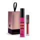 Kit Máscara de cílios Divina Preté + Batom HD Power Vermelhohd + Caixa Cubo P