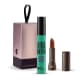 Kit Máscara de cílios Escandâlo Preti + Batom Hidratante Caramelindo + Caixa Cubo P