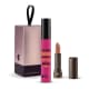 Kit Máscara de cílios Divina Preté + Batom Hidratante Nudelina + Caixa Cubo P