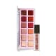 Combo Make dos Sonhos: Palette de Sombras Quartzo + Batom Líquido Volumão Damascoli (1)