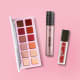 Combo Make Que Eu Preciso: Palette de Sombras Quartzo + Máscara de Cílios Big Bang + Batom Líquido Volumão Morangoli (2)