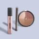Combo Make Dia A Dia: Caneta Delineadora para Olhos Fininha + Pó Compacto Facial Multiefeitos + Máscara de Cílios Big Bang