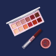 Combos QDB 7Belo: Blush Cremoso Rosa Coringa + Batom Duo Gloss Framboesa Vintage + Palette de Sombras Quartzo (2)