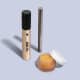 Combo Make de Todo Dia: Caneta Delineadora 1ml + Máscara de Cílios 10g + Balm Labial 8g (1)