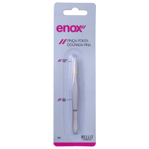 Enox Ponta Dourada Fina - Pinça de Precisão