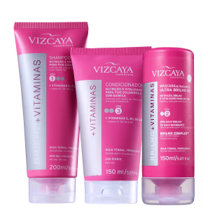 Kit Vizcaya Brilho e Vitaminas Trio (3 Produtos)