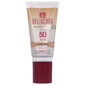 Melora Heliocare Max Defense Gel Creme Color Nude Light FPS 50 - Protetor Solar com Cor 50g