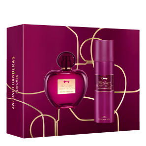 Conjunto Her Secret Temptation Banderas Feminino - Eau de Toilette 80ml + Desodorante Spray