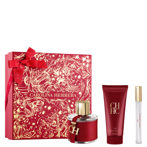 Conjunto CH Men Carolina Herrera Masculino - Perfume Eau de Toilette 100ml + Bálsamo Pós-Barba 100ml + Travel Size 10ml