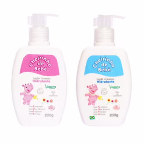Kit Loção Cremosa Hidratante Cheirinho de Bebê 200g