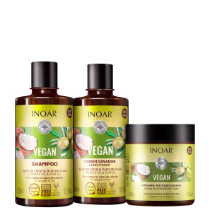 Kit Inoar Vegan Tratamento (3 Produtos)