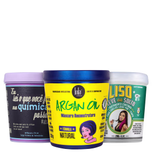 Kit Lola Cosmetics Cronograma Capilar Cabelão (3 Produtos)
