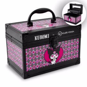 Maleta De Maquiagem Kuromi By Klass Vough Com Espelho Km02